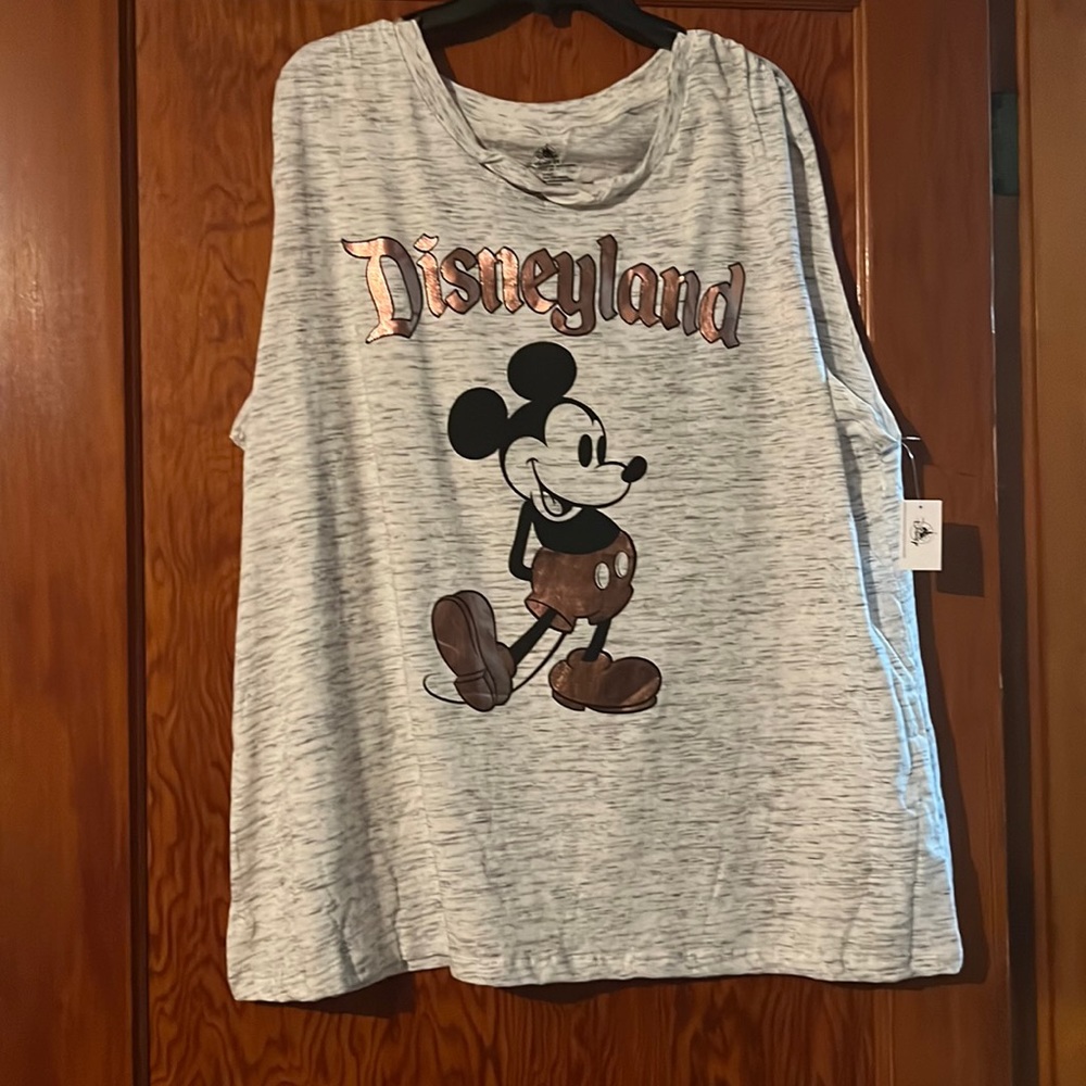 Disney Parks Sleeveless Top Rose Gold Mickey Mouse Womens Size 2X NWT
